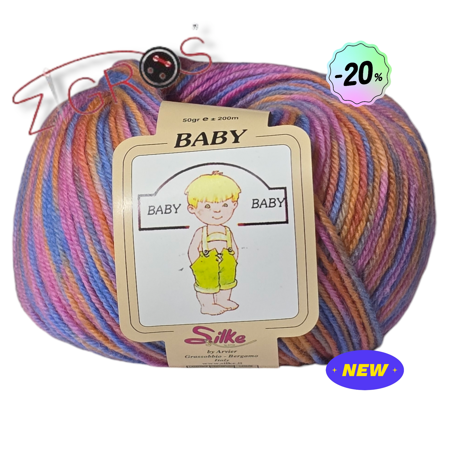 Lana Baby Print,stampe 100%