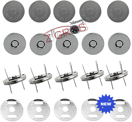 Chiusura Magnetica a Scatto per Borsa 18mm