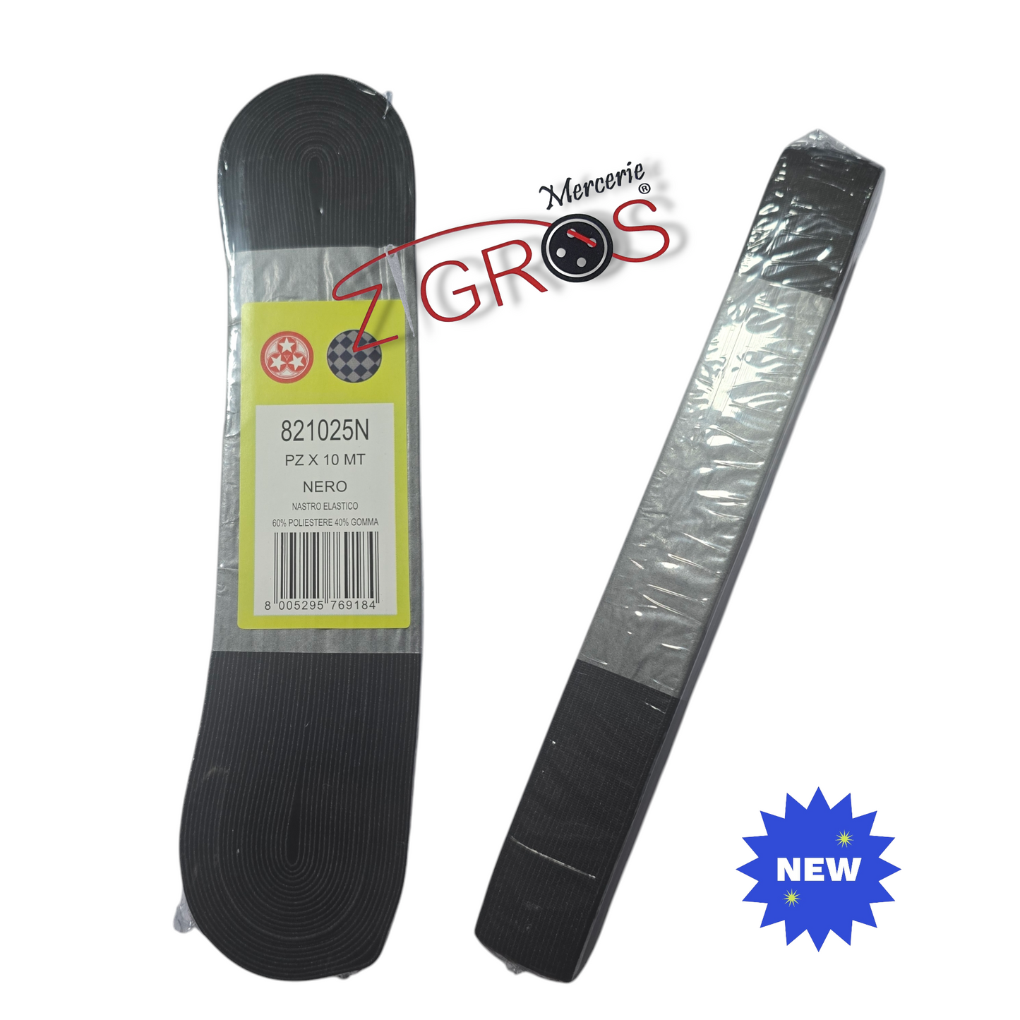 Nastro elastico gallone mt.10